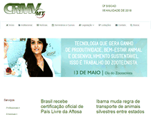 Tablet Screenshot of crmv-mt.org.br